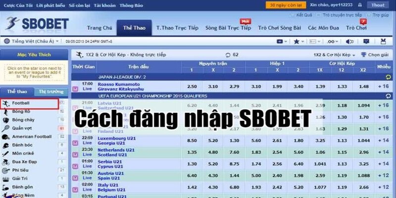 Đăng nhập SBOBET - Tổng hợp các bước tham gia cực dễ 2 Hướng dẫn 2 phương pháp đăng nhập SBOBET hiệu quả
