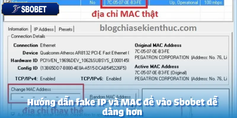 Cách Fake IP và MAC để chơi nhà cái