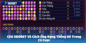 CEO SBOBET Và Cách Ứng Dụng Thống Kê Trong Cá Cược