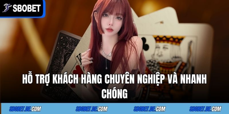 Hỗ trợ khách hàng chuyên nghiệp và nhanh chóng