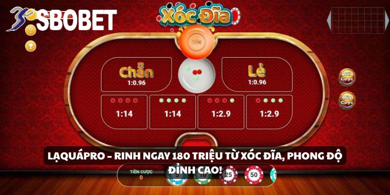 Anh Võ Quốc Lạ Thắng 180 Triệu Từ Xóc Đĩa Tại SBOBET