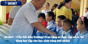 sbobet tiep suc den truong trao tang xe dap cap sach do dung hoc tap cho hoc sinh vung kho khan anh dai dien