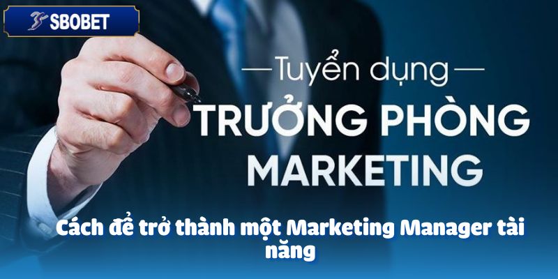 Tuyển Dụng Marketing Manager – Cơ Hội Dẫn Dắt 4 Cách để trở thành một Marketing Manager tài năng