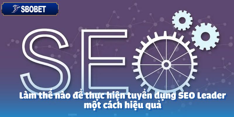 Tuyển Dụng SEO Leader - Lãnh Đạo Đội Ngũ SEO Chuyên Nghiệp 3 Làm thế nào để thực hiện tuyển dụng SEO Leader một cách hiệu quả