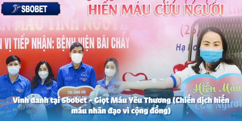 Sbobet - Giọt Máu Yêu Thương (Chiến dịch hiến máu nhân đạo vì cộng đồng) 3 Hoạt động tri ân những người hiến máu